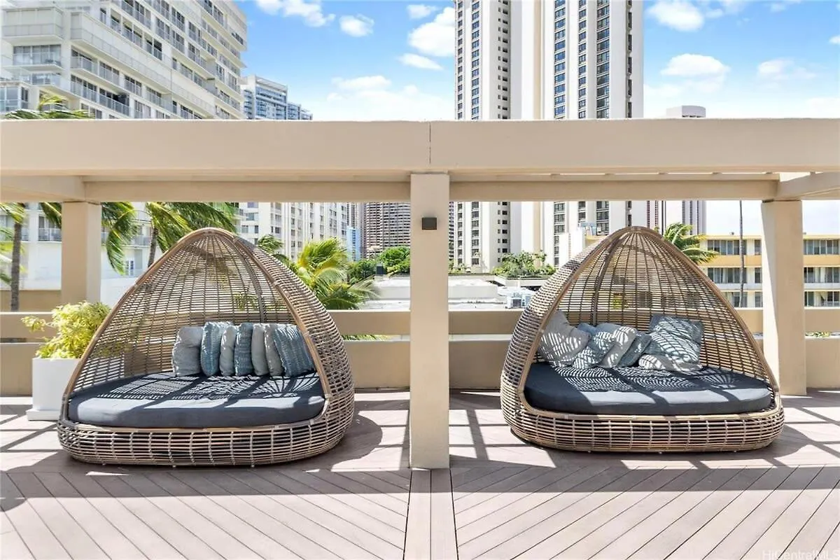 Ocean View Studio W Balcony 2318 檀香山 度假居